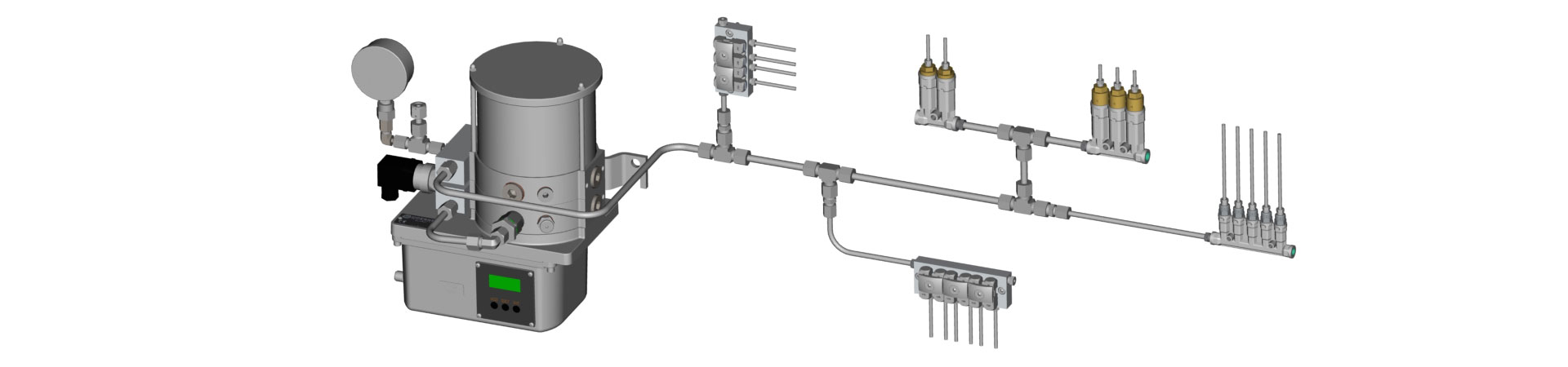 GMG-LEZ Single-Line System for oil and grease